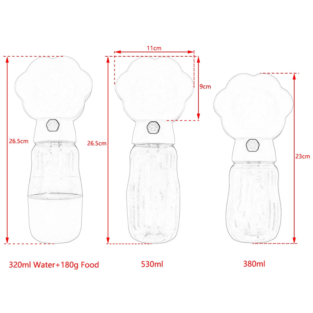 Drinking Bottle Food and Water Container