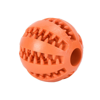 BounceBite durable orange dog chew toy, great for solo and interactive play, designed to enhance dog’s physical and mental health.